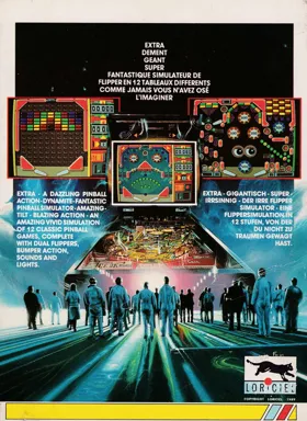 Pinball Magic (UK) (1990) (Trainer) box cover back